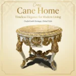 طاولة مدخل كلاسيكية خشب زان أوف وايت وذهب معتق مع سطح رخام طبيعي من كاني هوم.