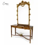 مدخل فرنسي خشب زان - خلفية بيضاء