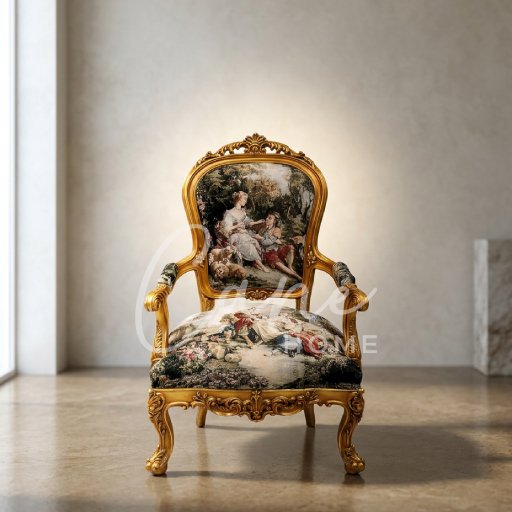 حرفي يستخدم الإزميل للنحت اليدوي الدقيق على خشب الزان لصناعة زخارف كلاسيكية للأثاث.